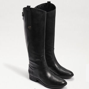 Sam Edelman Women’s 10 Penny Tall Riding Boots Black Leather Equestrian Chic